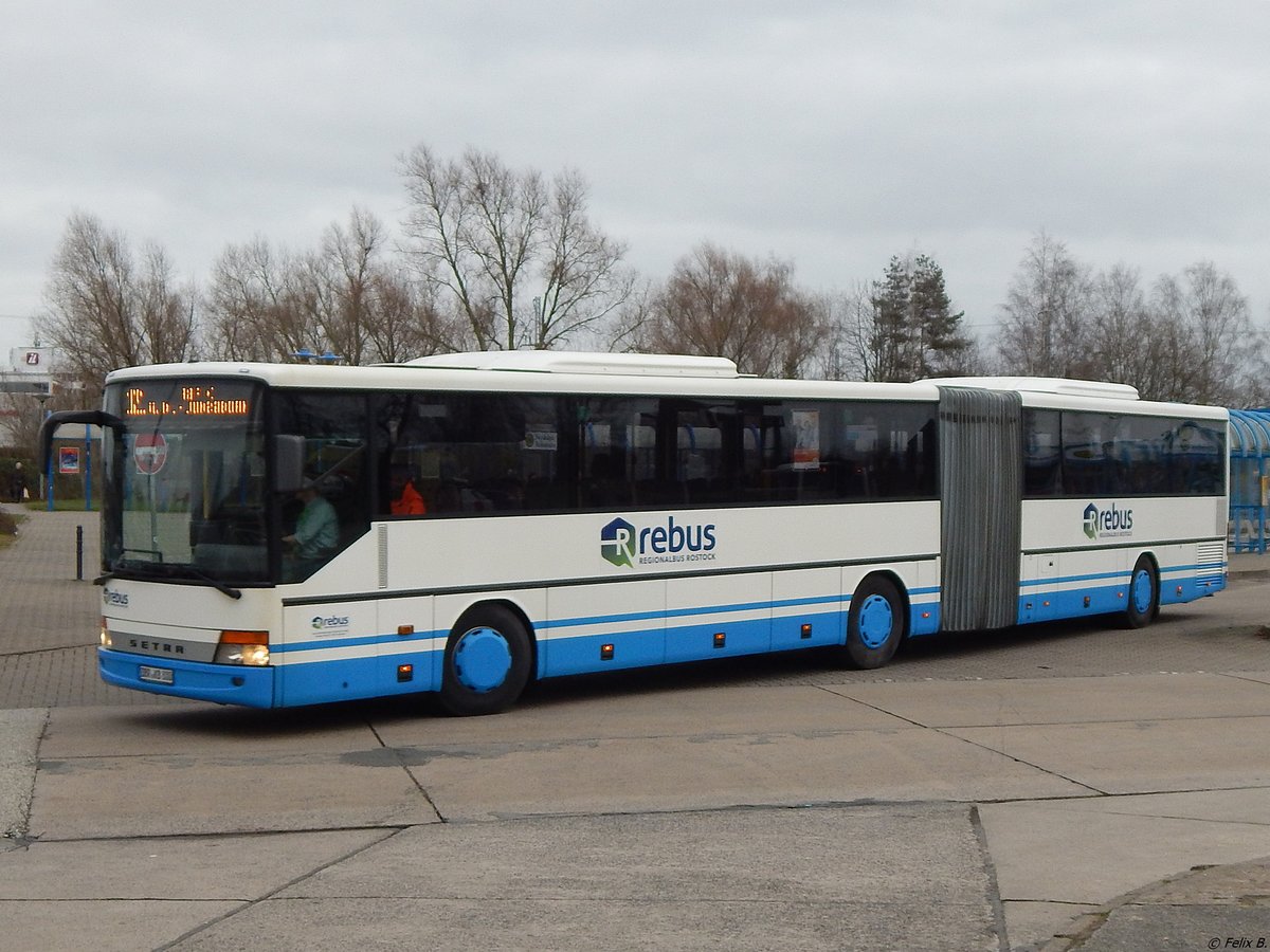 Setra 321 UL von Regionalbus Rostock in Rostock am 25.01.2018