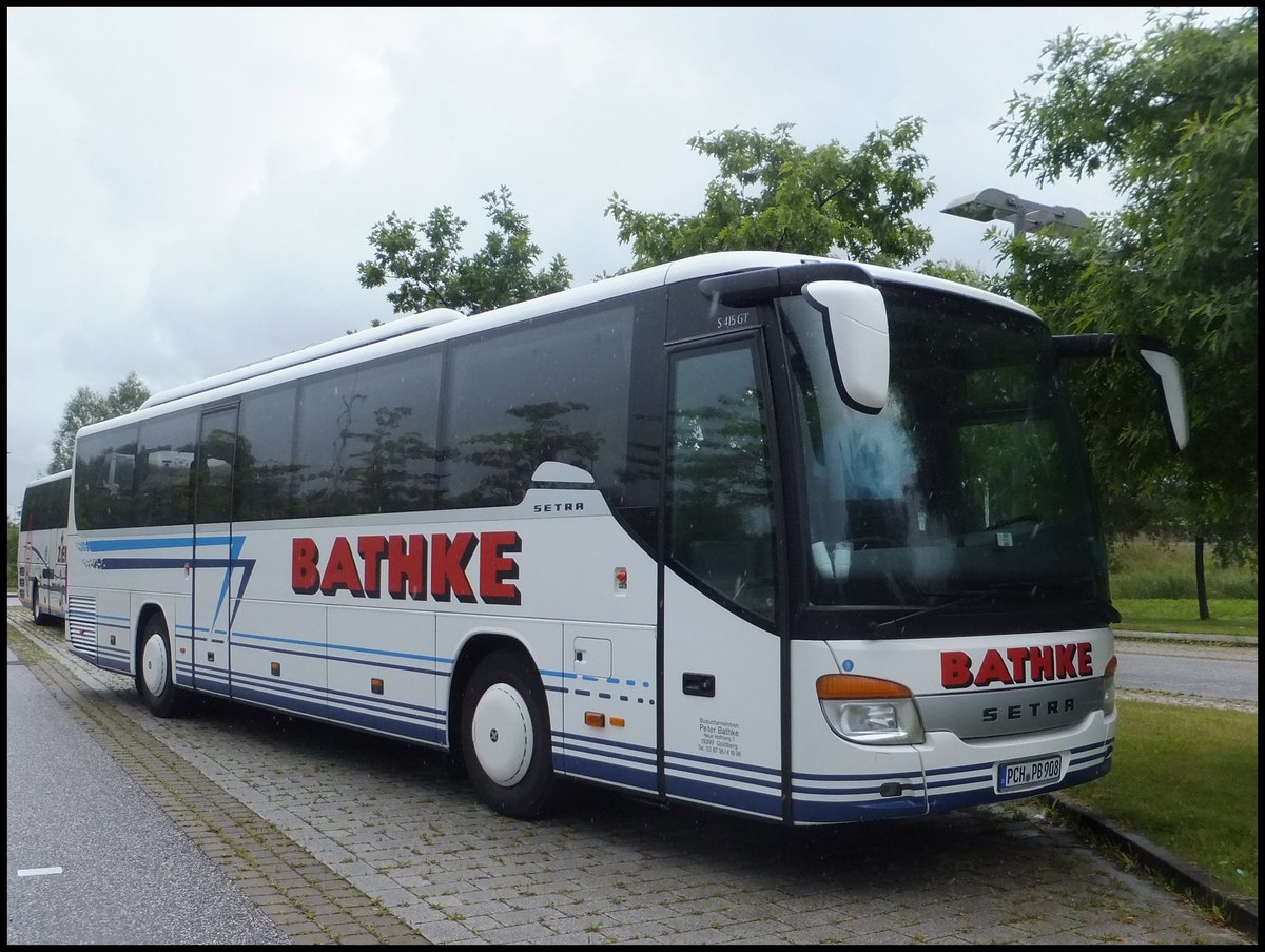 Setra 415 GT von Bathke aus Deutschland in Rostock am 02.07.2014