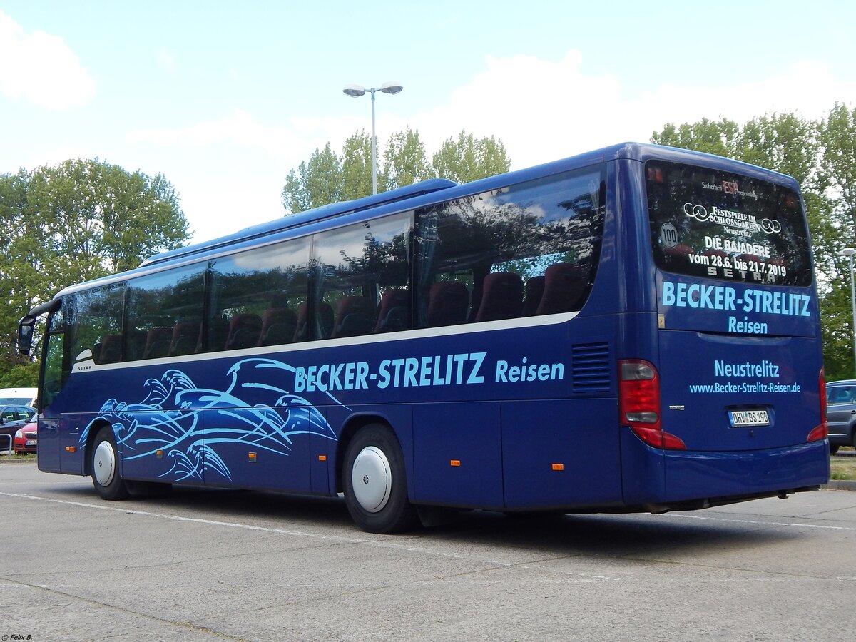 Setra 415 GT von Becker-Strelitz Reisen aus Deutschland in Neubrandenburg am 12.05.2019