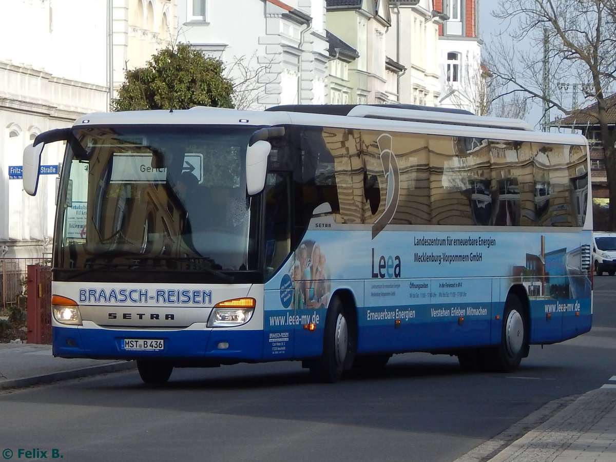 Setra 415 GT von Braasch Reisen aus Deutschland in Neubrandenburg am 23.02.2017