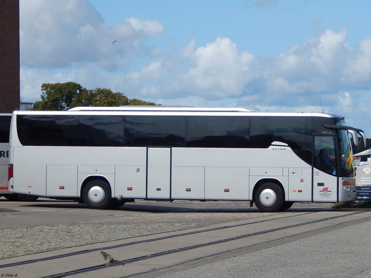 Setra 415 GT-HD der Anklamer Verkehrsgesellschaft mbH in Stralsund am 26.08.2018