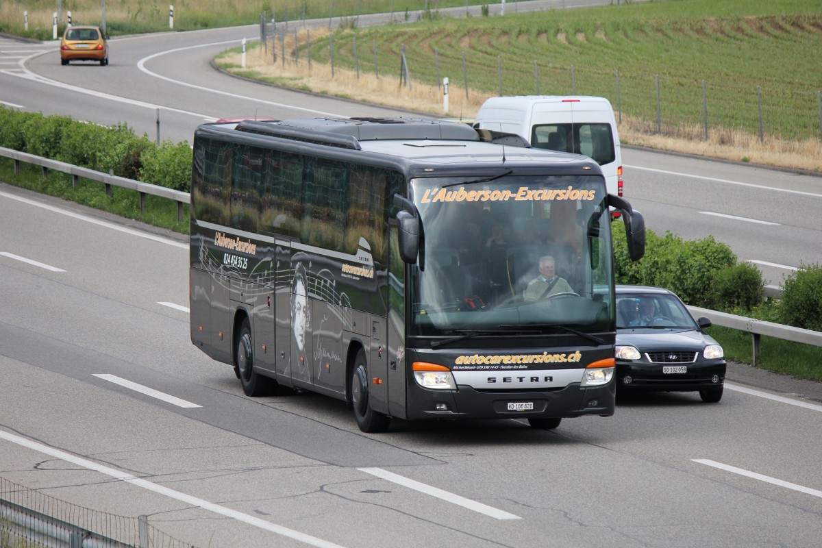 Setra 415 GT HD, L'Auberson Excursions, Oensingen fin juin 2013