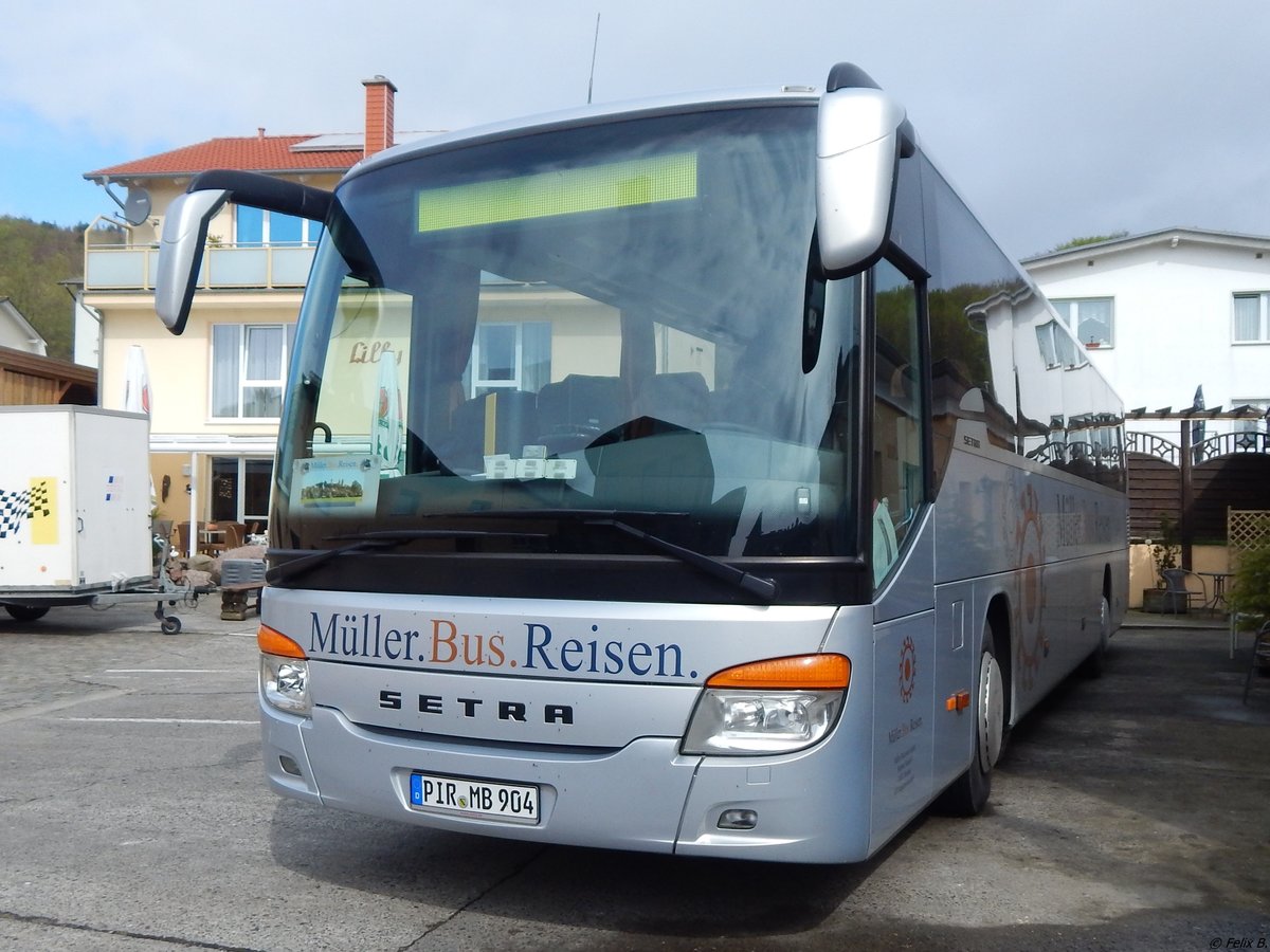 Setra 415 GT von Müller Busreisen aus Deutschland in Sassnitz am 26.04.2015