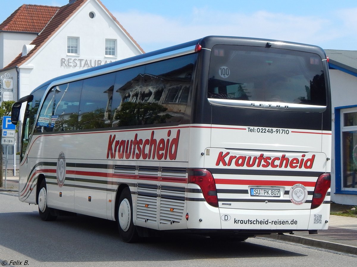 Setra 415 HD von Krautscheid aus Deutschland in Sassnitz am 14.05.2017