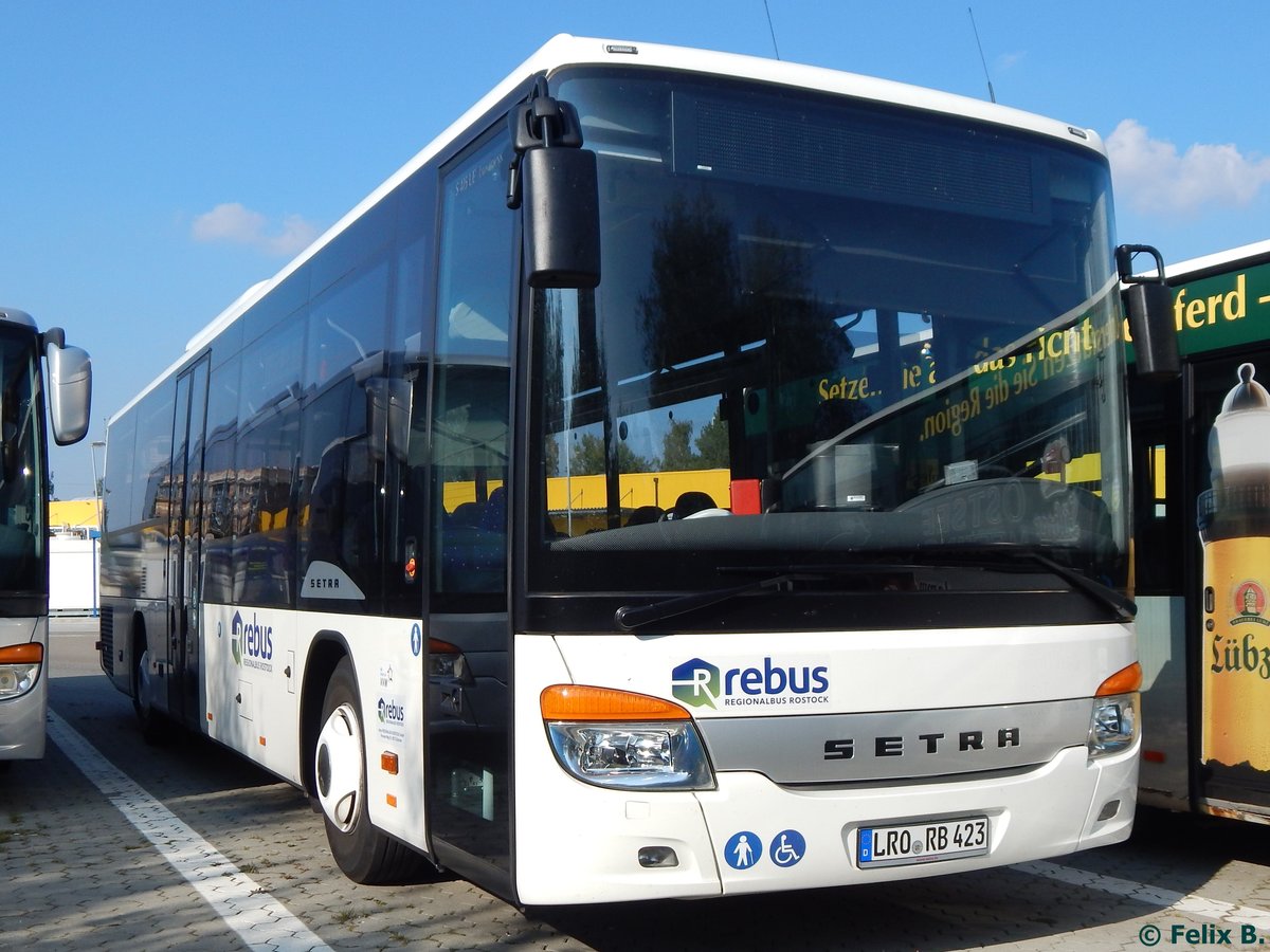 Setra 415 LE Business von Regionalbus Rostock in Rostock am 14.09.2016