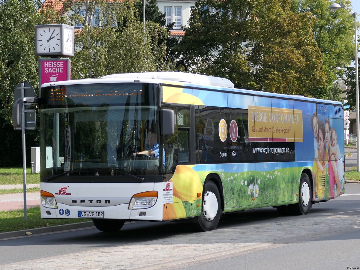 Setra 415 NF der Anklamer Verkehrsgesellschaft mbH in Greifswald am 05.09.2021
