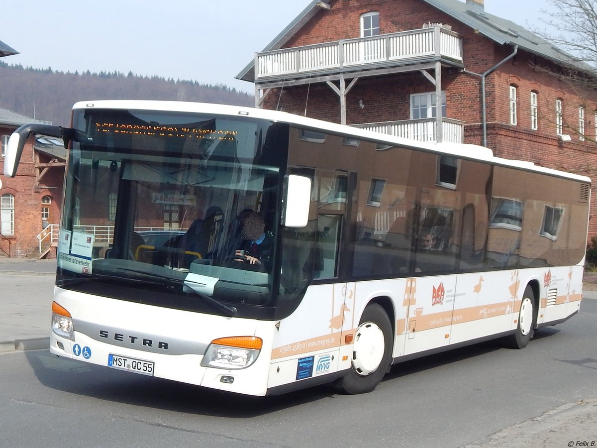 Setra 415 NF von Becker-Strelitz Reisen aus Deutschland in Sassnitz am 20.03.2015