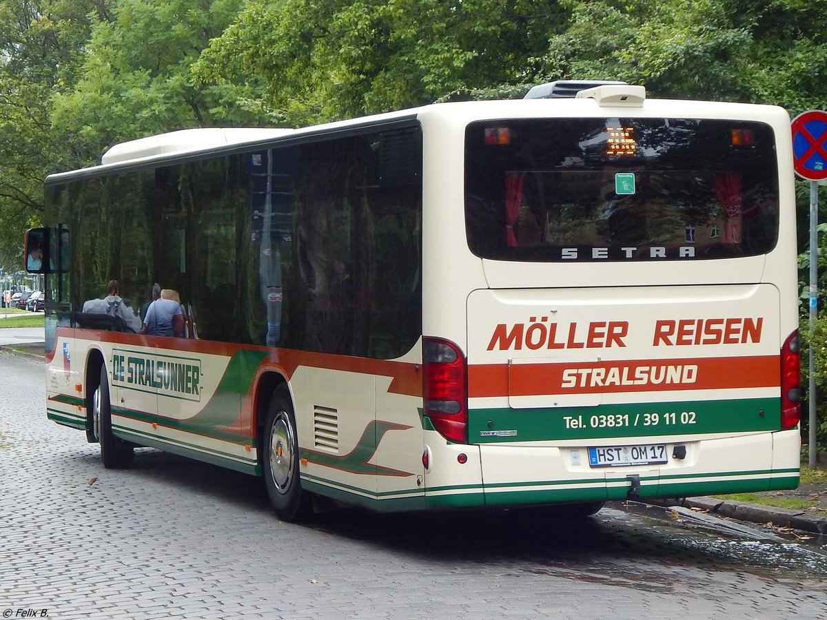 Setra 415 NF von De Stralsunner aus Deutschland in Stralsund am 21.07.2014