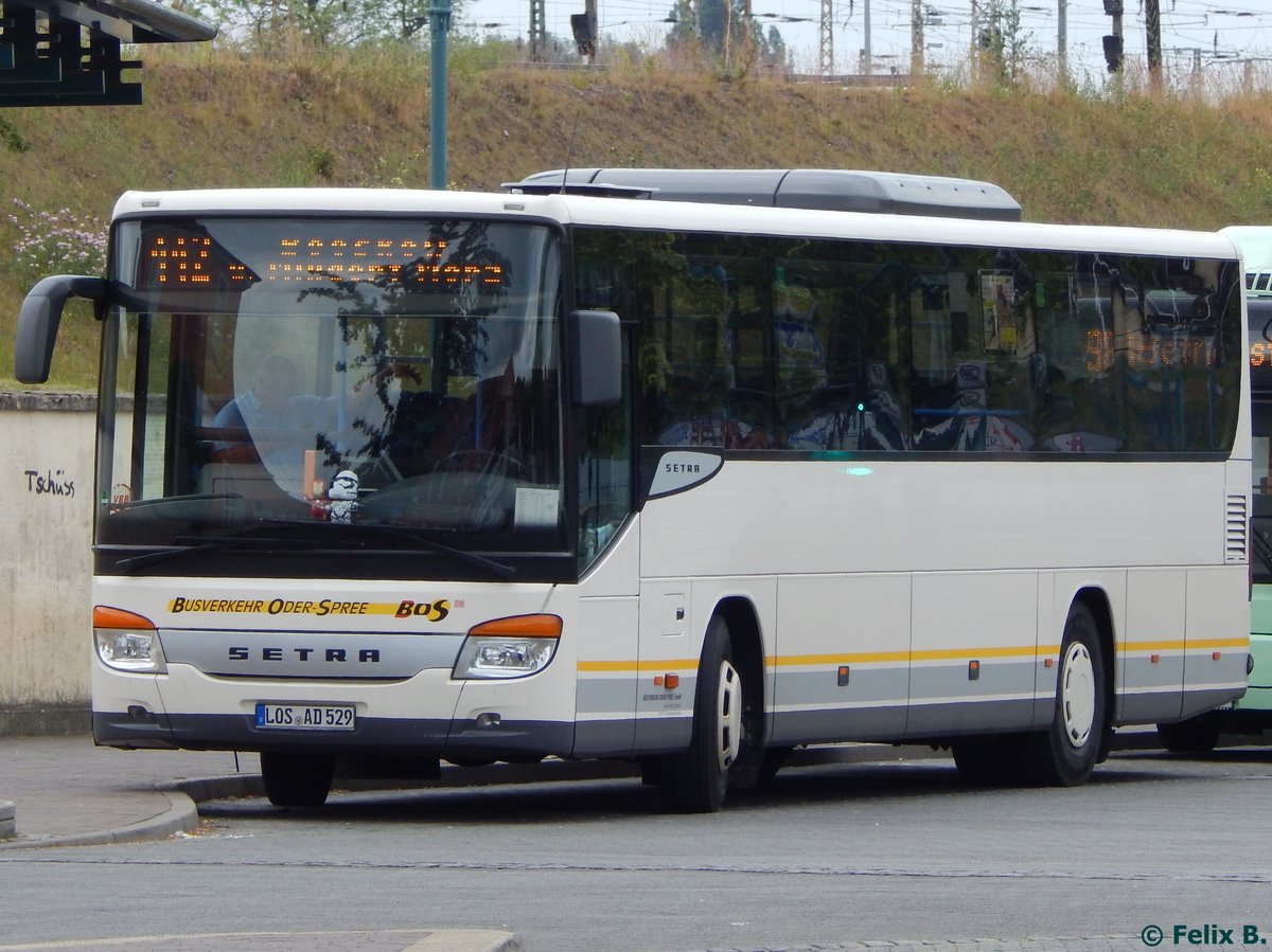 Setra 415 UL von Busverkehr Oder-Spree in Frankfurt am 09.06.2016