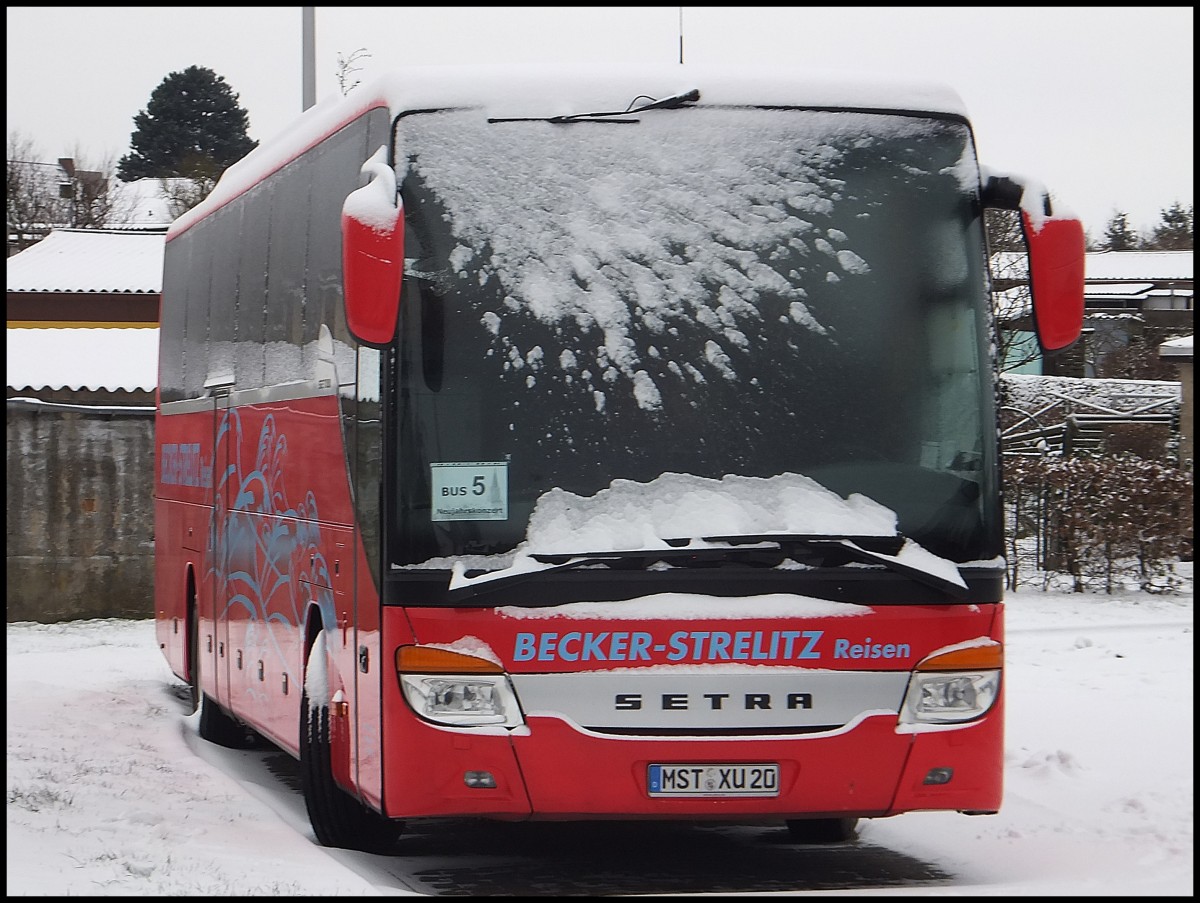 Setra 416 GT-HD von Becker-Strelitz Reisen aus Deutschland in Bergen am 21.01.2014