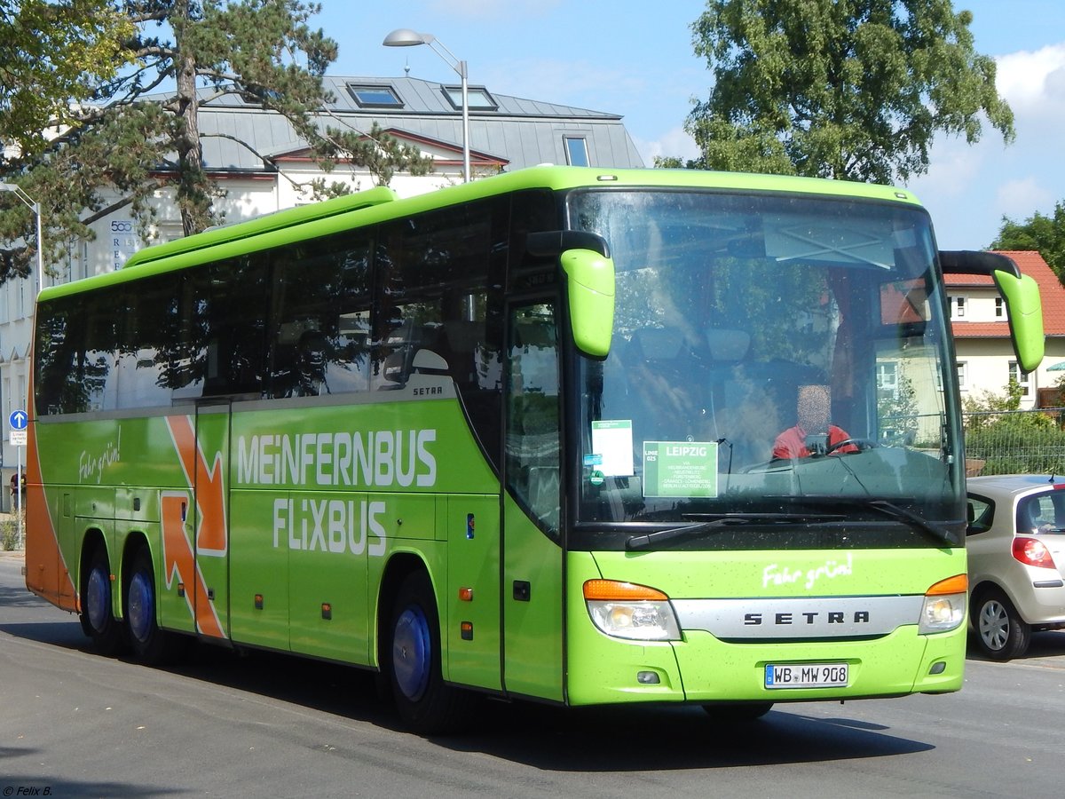 Setra 416 GT-HD von Flixbus/Wricke Touristik aus Deutschland in Greifswald am 22.07.2015