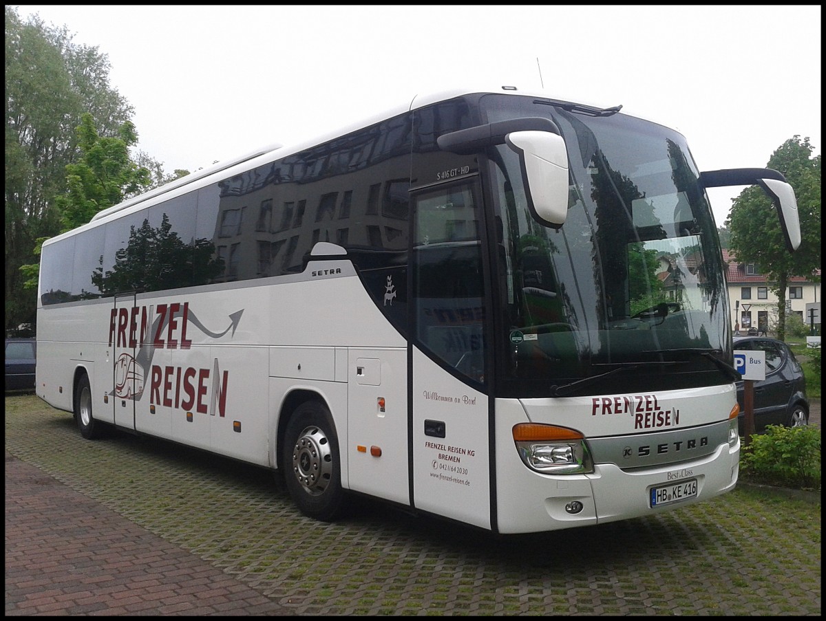 Setra 416 GT-HD von Frenzel-Reisen aus Deutschland in Bergen am 28.05.2013