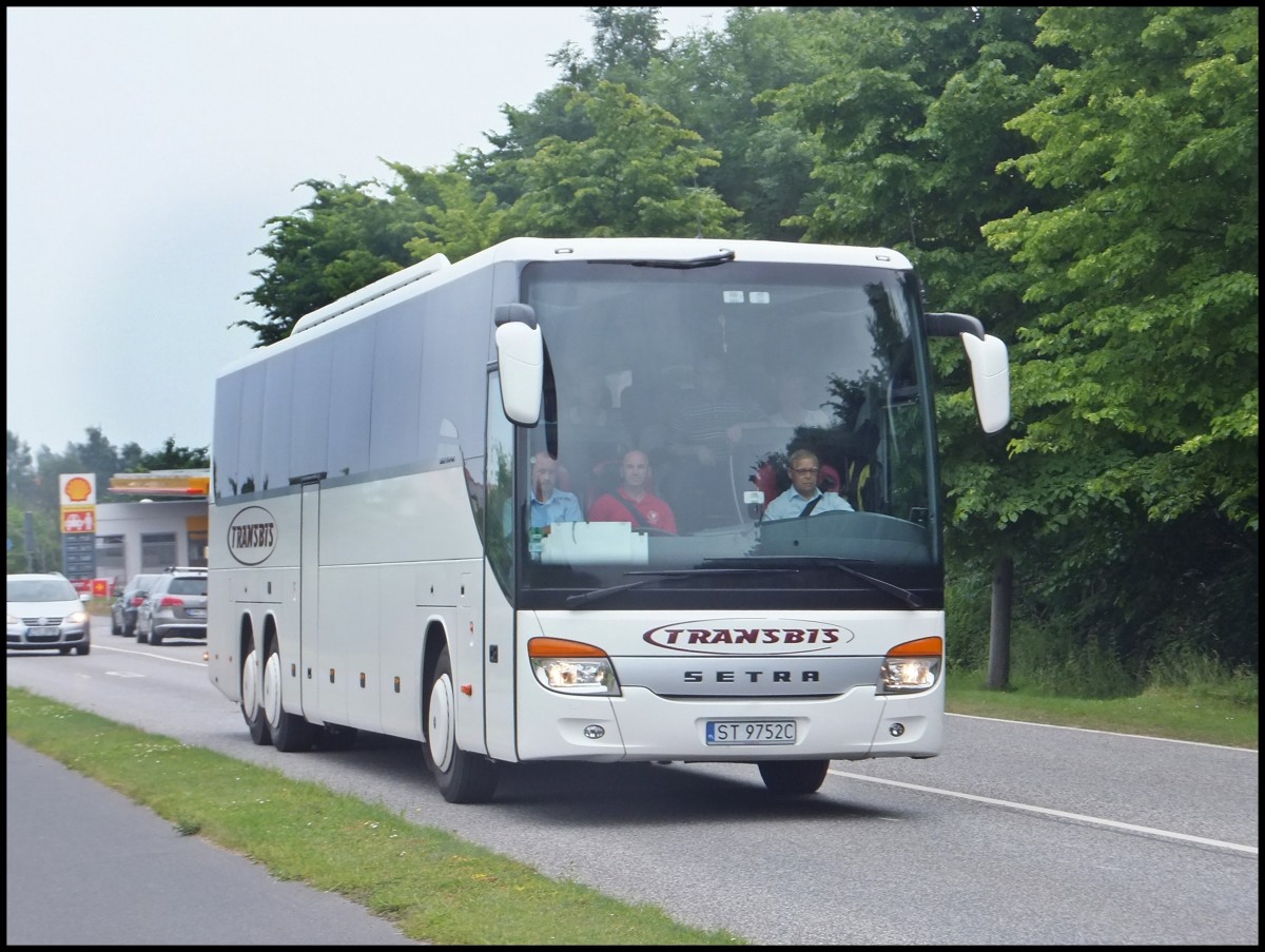 Setra 416 GT-HD von Transbis aus Polen in Sassnitz am 05.07.2013