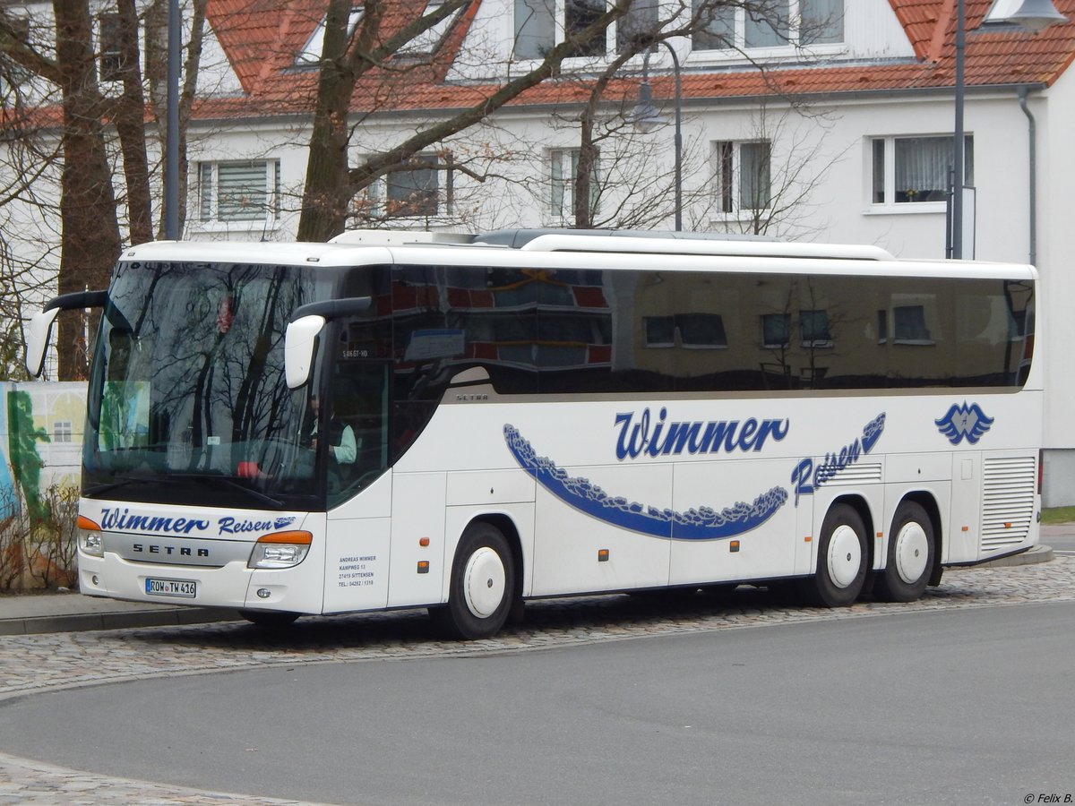 Setra 416 GT-HD von Wimmer Reisen aus Deutschland in Binz am 14.04.2018