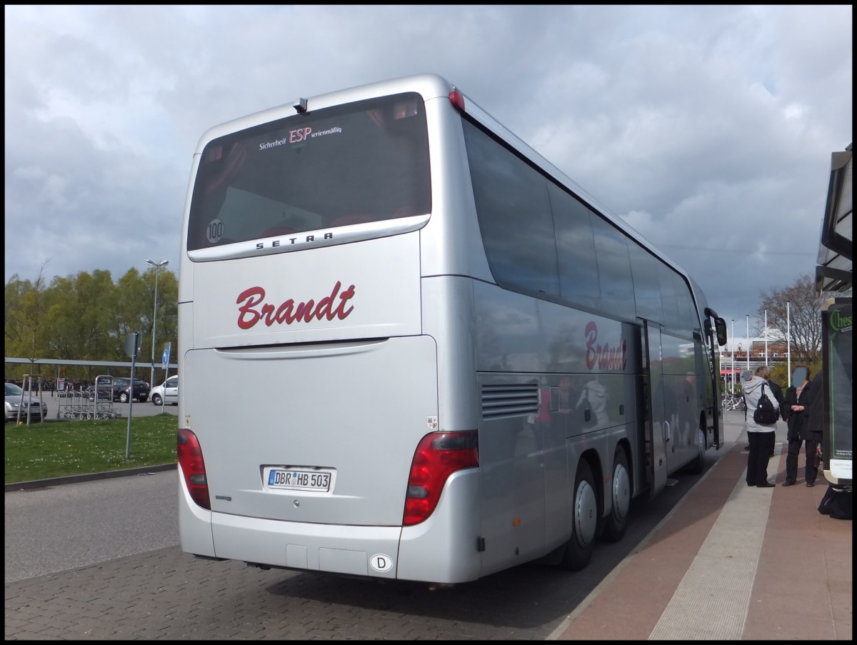 Setra 416 HDH von Brandt aus Deutschland in Rostock am 13.04.2014