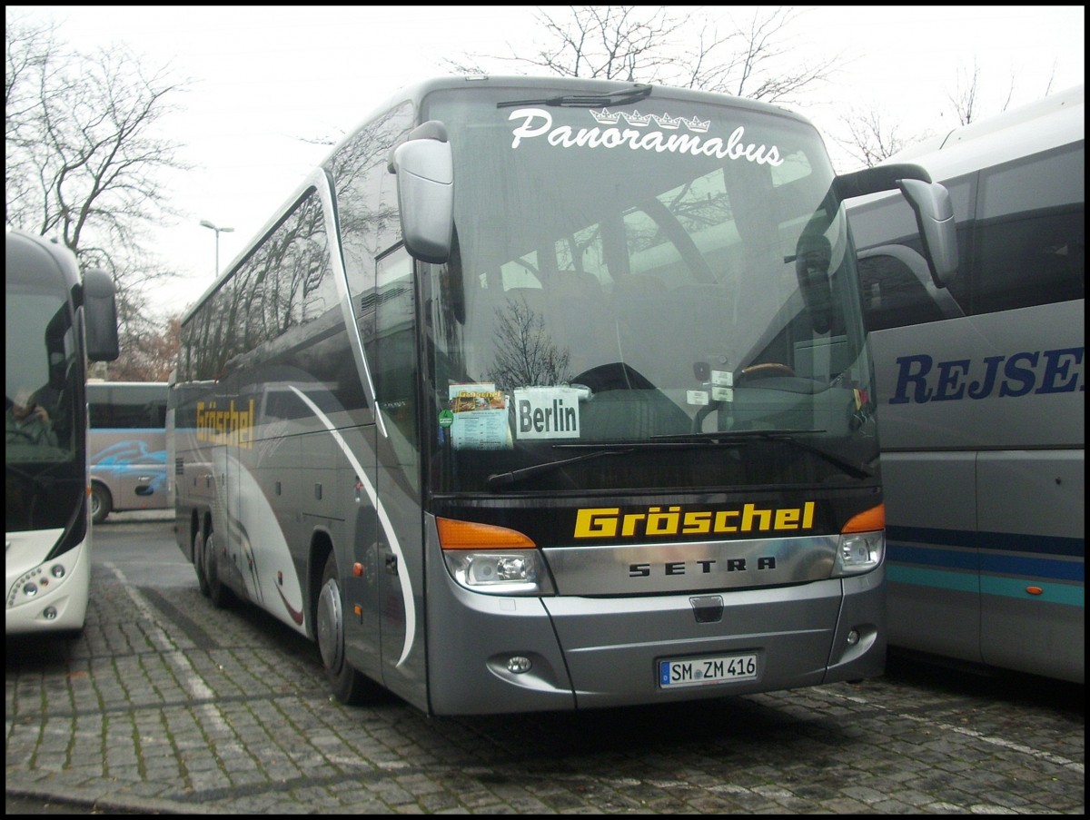 Setra 416 HDH von Grschel aus Deutschland in Berlin am 01.12.2012