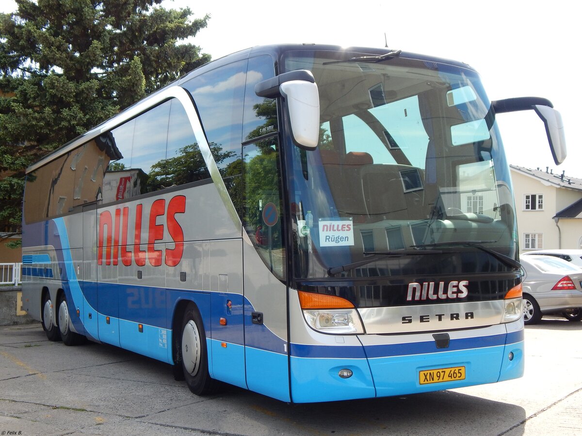 Setra 416 HDH von Nilles aus Dänemark in Sassnitz am 09.06.2019