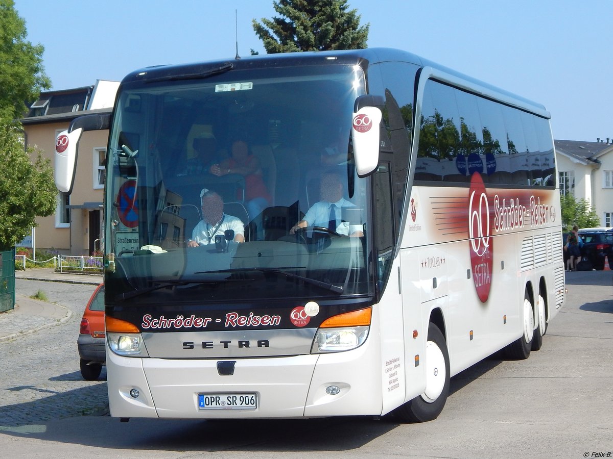 Setra 416 HDH von Schröder-Reisen aus Deutschland in Sassnitz am 13.06.2015
