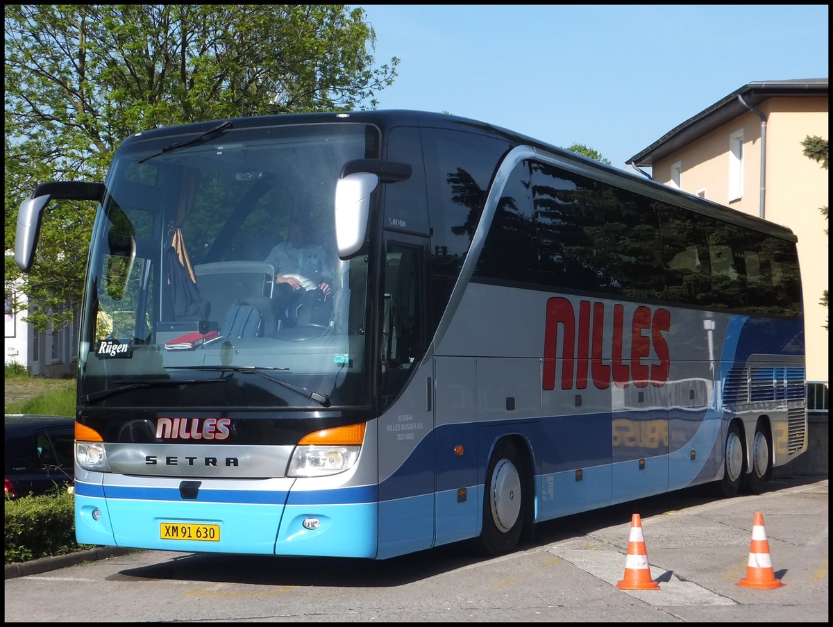 Setra 417 HDH von Nilles aus Dänemark in Sassnitz am 21.05.2014