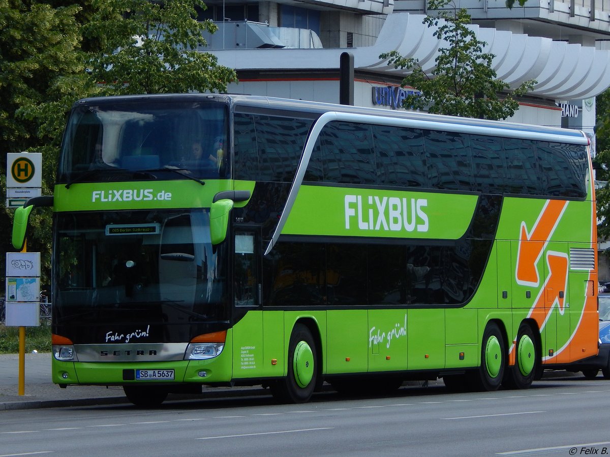Setra 431 DT Flixbus/Baron Reisen aus Deutschland in Berlin am 11.06.2016