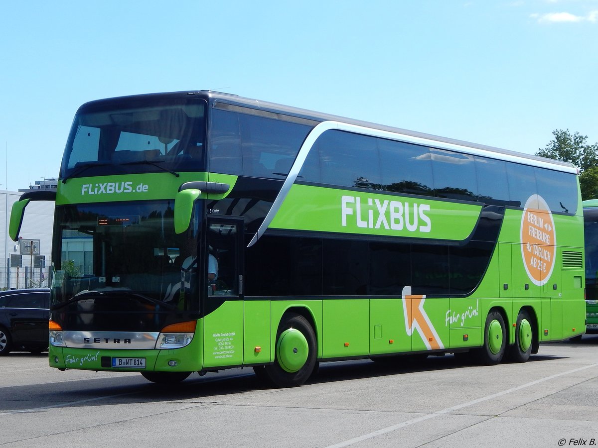 Setra 431 DT von Flixbus/Wörlitz Tourist aus Deutschland in Berlin am 11.06.2016