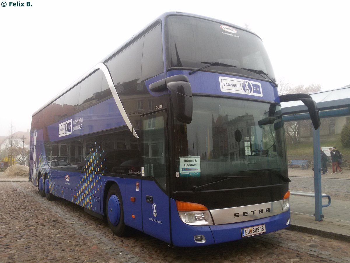 Setra 431 DT von K&K Busreisen aus Österreich in Bergen am 24.04.2015