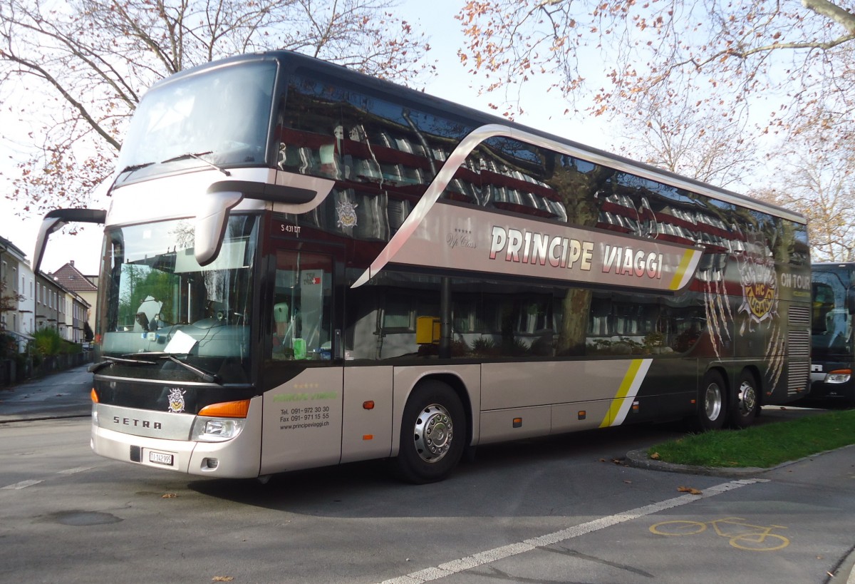 Setra 431 DT, Principe Viaggi (véhicule officiel EH Lugano), Berne 24.11.2014