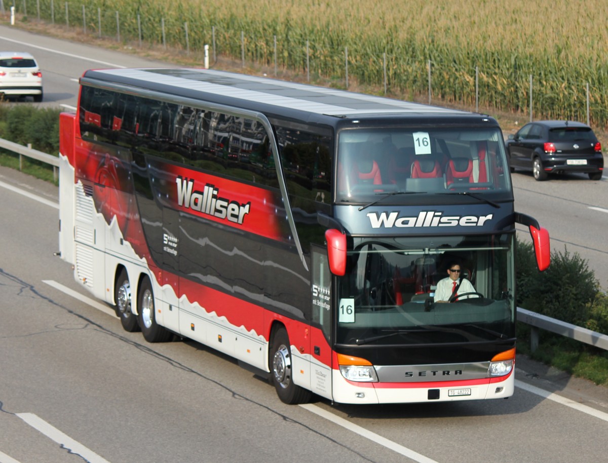 Setra 431 DT, Walliser Reisen, Oensingen 27.09.2013