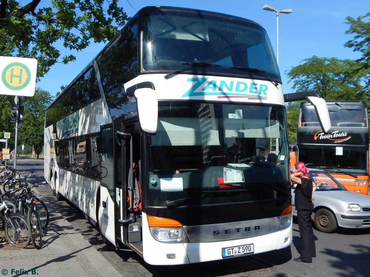 Setra 431 DT von Zander aus Deutschland in Berlin am 07.06.2016
