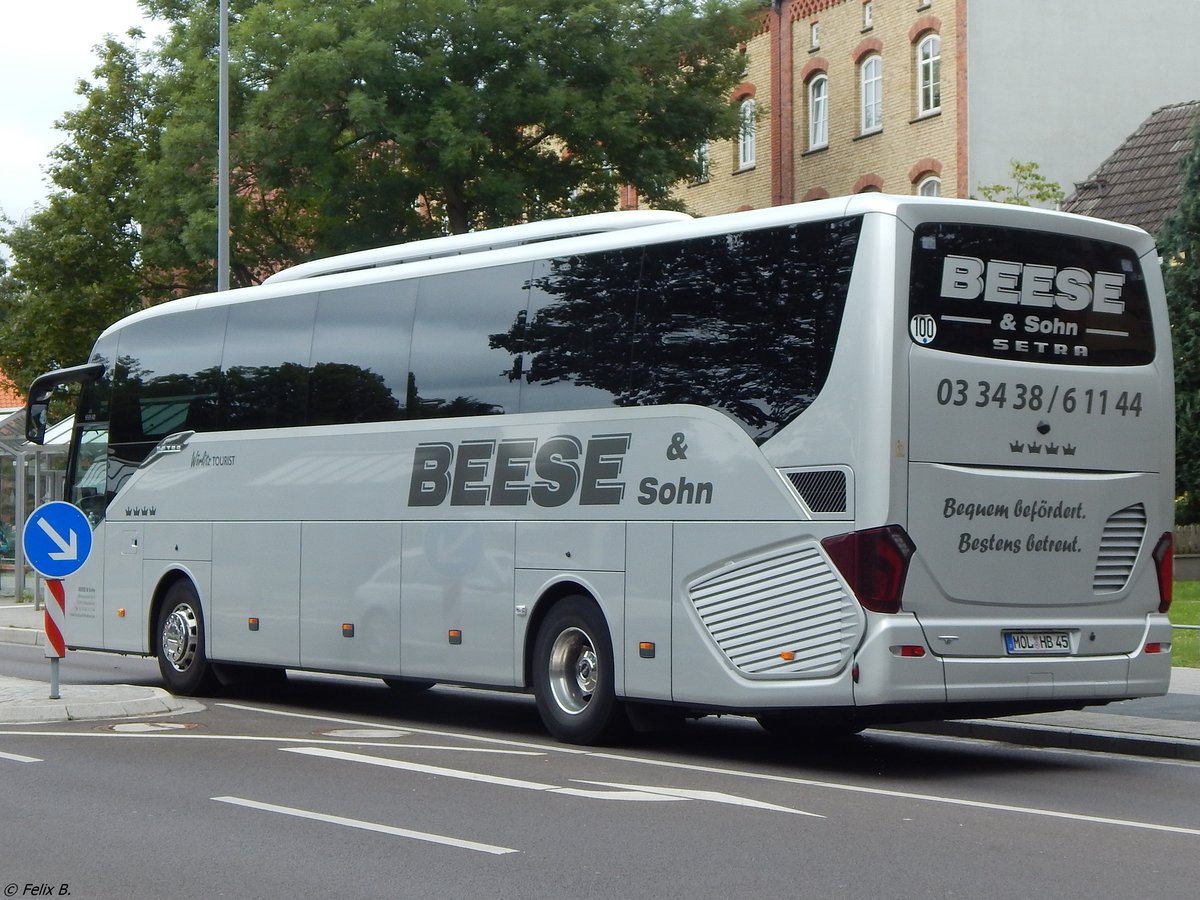 Setra 515 HD von Beese & Sohn aus Deutschland in Stralsund am 21.07.2017