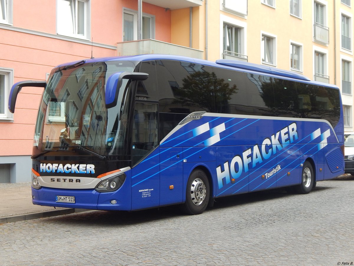 Setra 515 HD von Hofacker aus Deutschland in Neubrandenburg am 26.09.2018