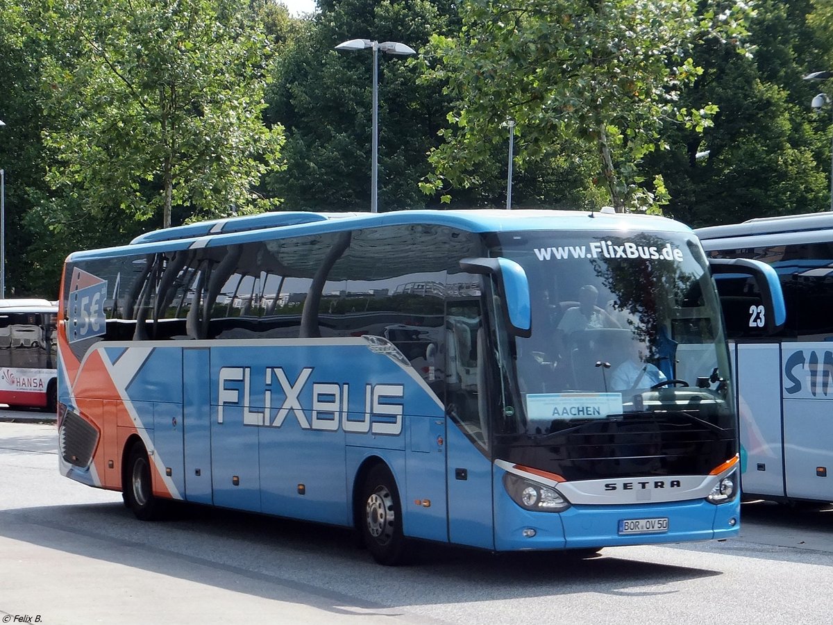 Setra 516 HD von Flixbus/Gödde Reisen aus Deutschland im Hamburg am 29.07.2014