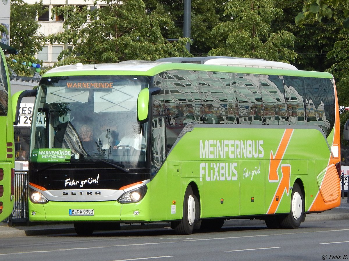 Setra 516 HD von Flixbus/Prima Klima Reisen aus Deutschland in Berlin am 10.06.2016