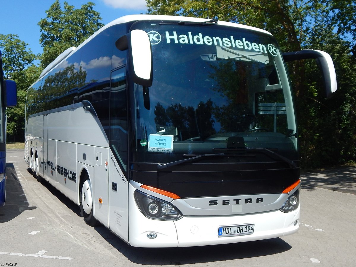 Setra 517 HD von Hampel-Reisen aus Deutschland in Waren am 16.07.2018
