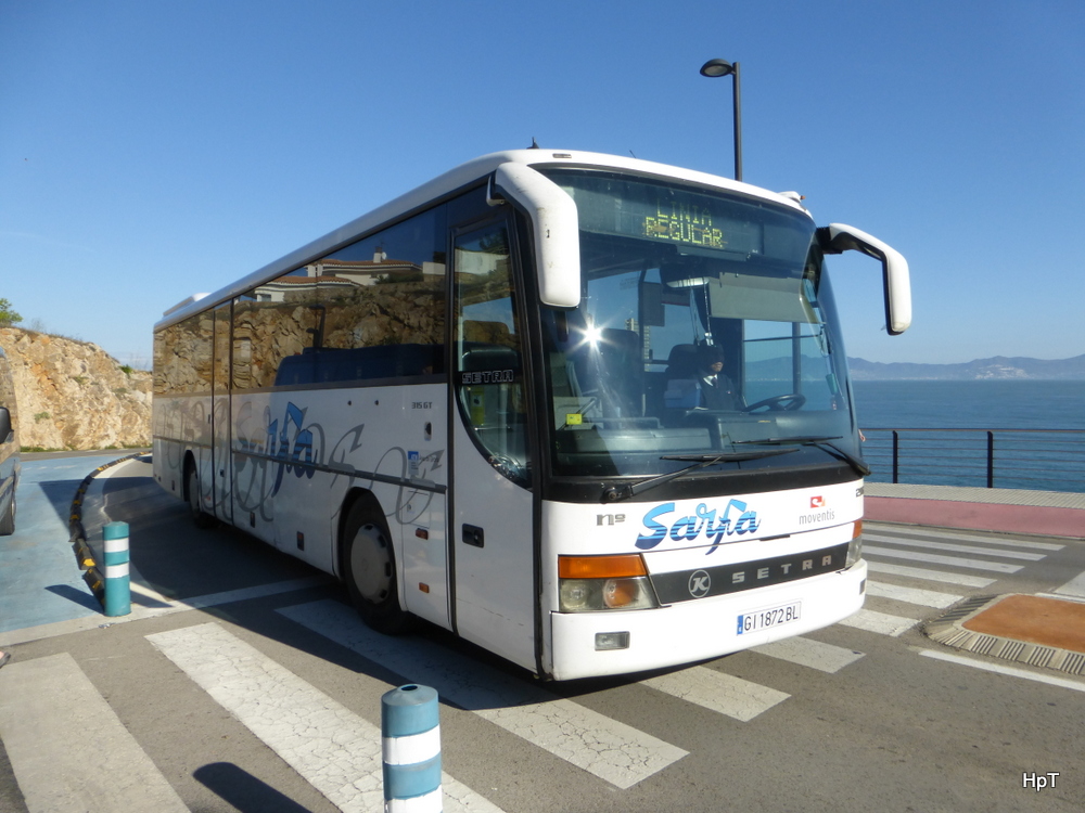 Setra S 315 GT unterwegs in Sant Marti D`Empuries (Spanien) am 01.10.2014