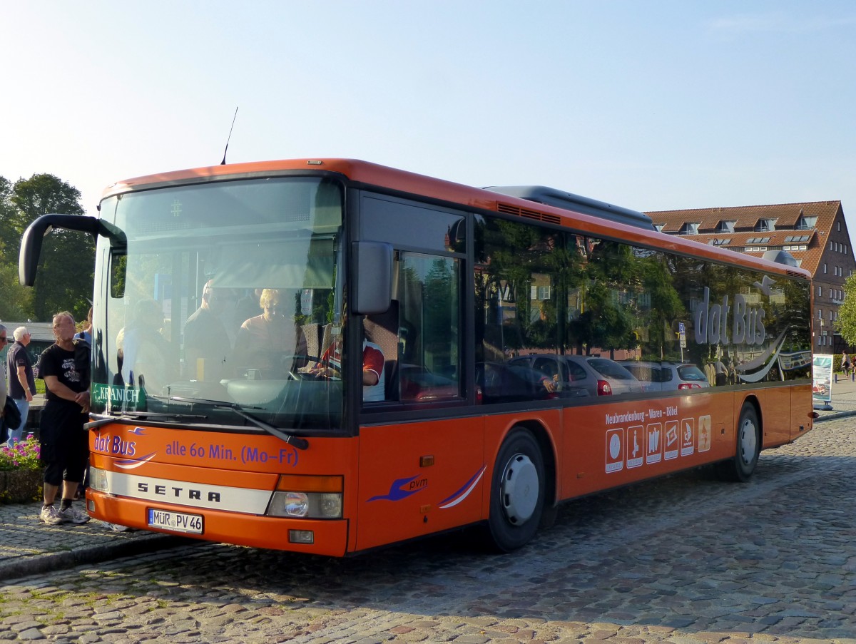 Setra S 315 NF  Personenverkehr GmbH Müritz Dat Bus , Waren/Müritz 16.09.2014