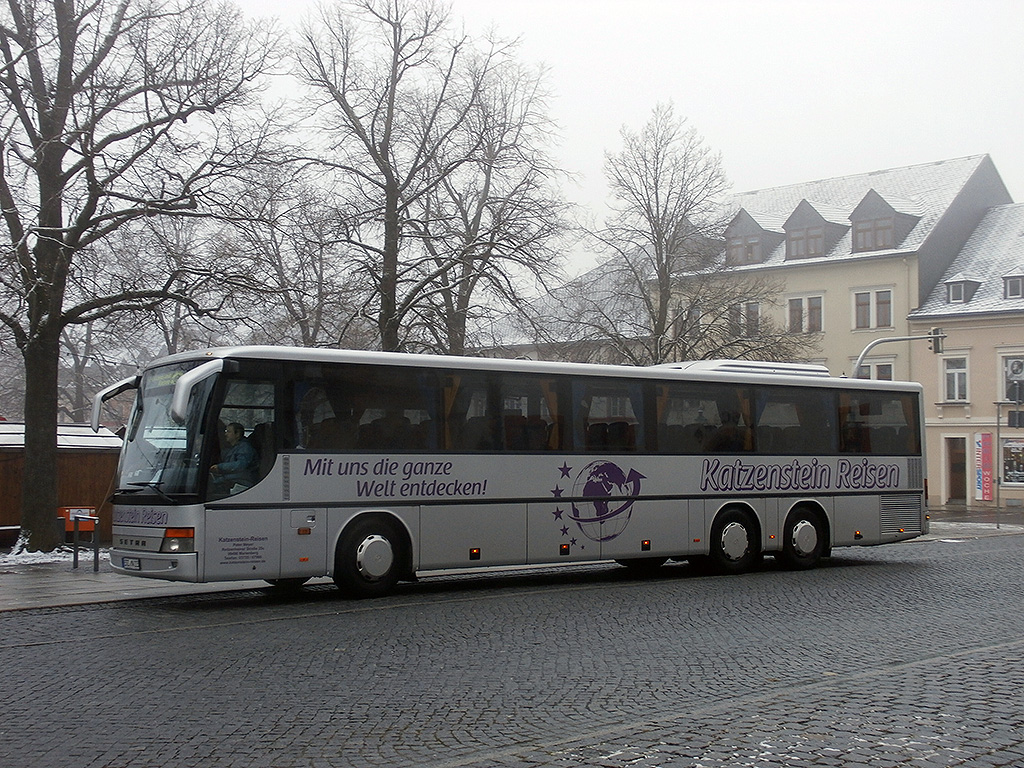 Setra S 317 UL-GT der Katzenstein Reisen in Marienberg. (03.12.2014)