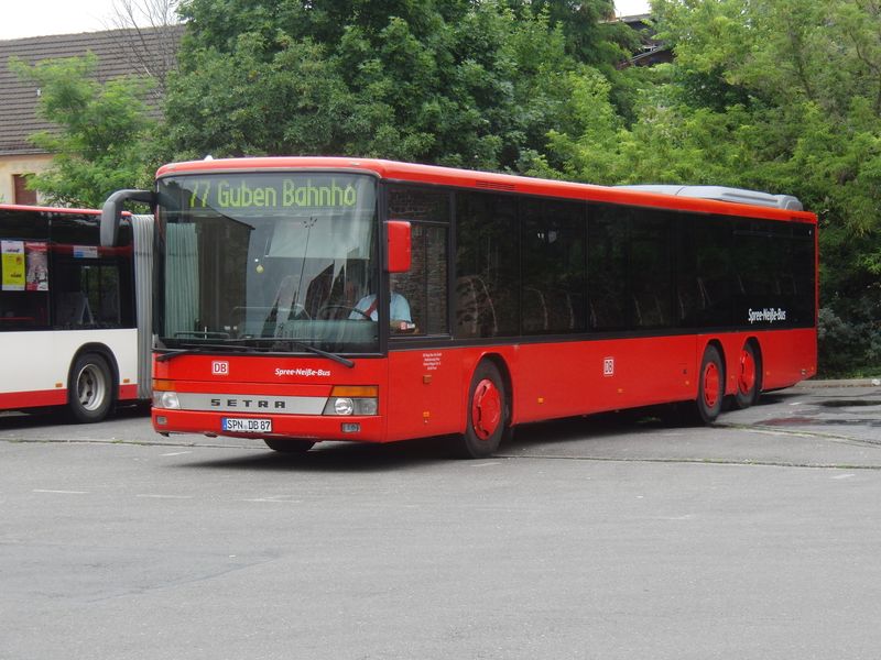 Setra S 319 NF, SPN-DB 87, (ex. Ostbayernbus, R-JN 539) Busplatz Cottbus, 13.06.16