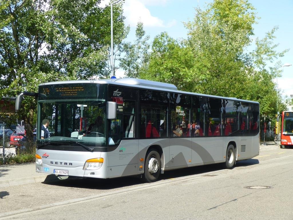 Setra S 415 NF  Albtal-Verkehrsgesellschaft , Schienenersatzverkehr Karlsruhe HBf/ZOB 21.08.2014