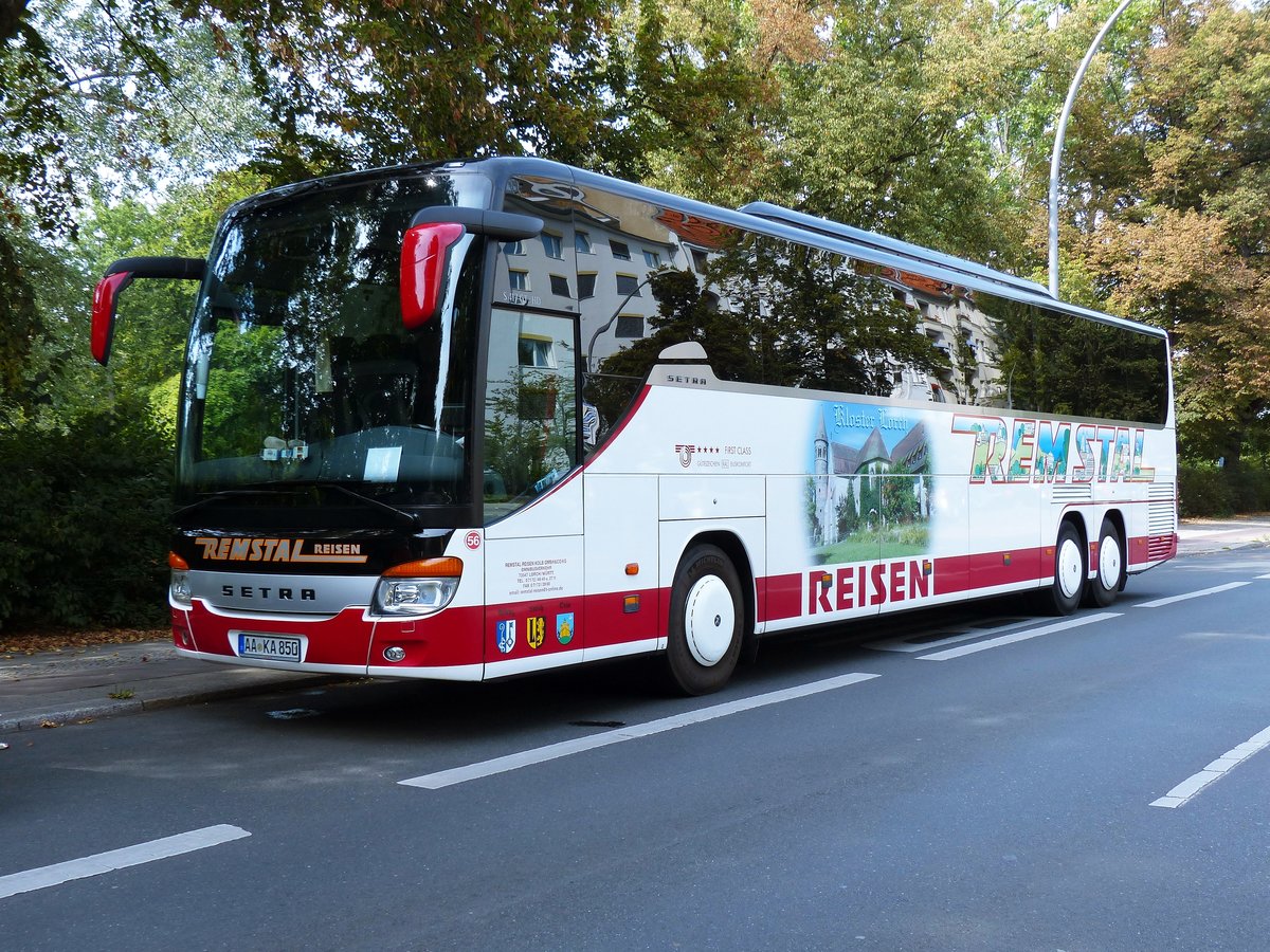 Setra S 417 GT-HD von Remstal Reisen in Berlin im August 2016.