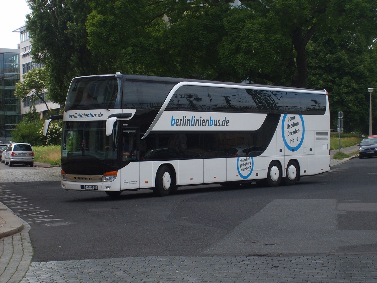 Setra S 431 DT - VG RB 80 - in Dresden, Bayrische Straße - am 1-Juni 2015