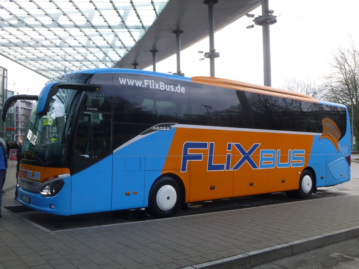 Setra S 515 HD  FlixBus , Hamburg ZOB 18.01.2014
