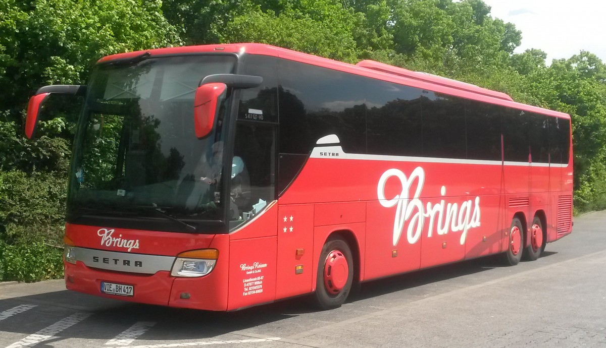 Setra S417 GT-HD Reisebus von Brings in Werne am 20.05.2015.