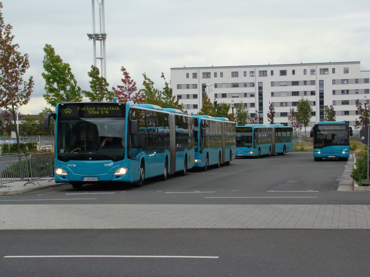 Shuttle Busse fr die IAA. Aufgenommen am 20.09.2013.