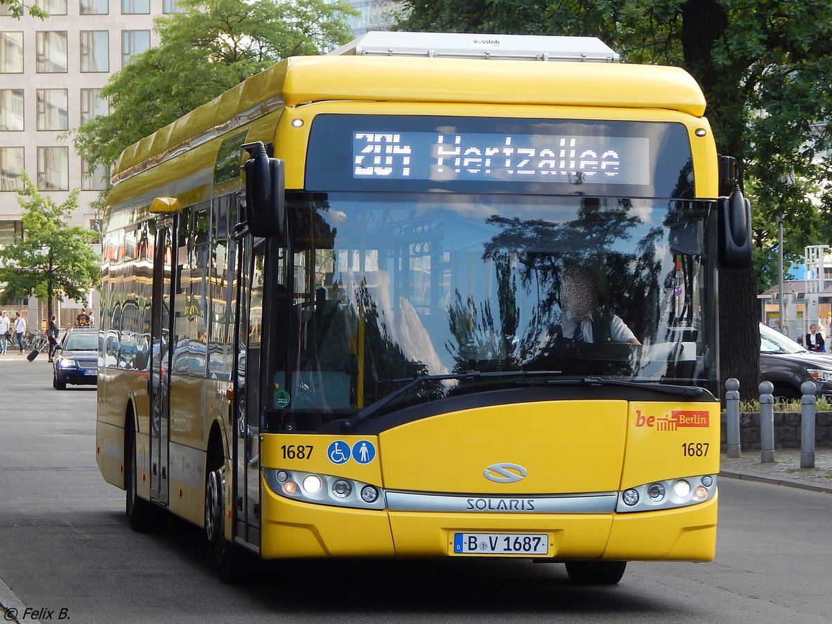 Solaris Urbino 12 electric der BVG in Berlin am 09.06.2016