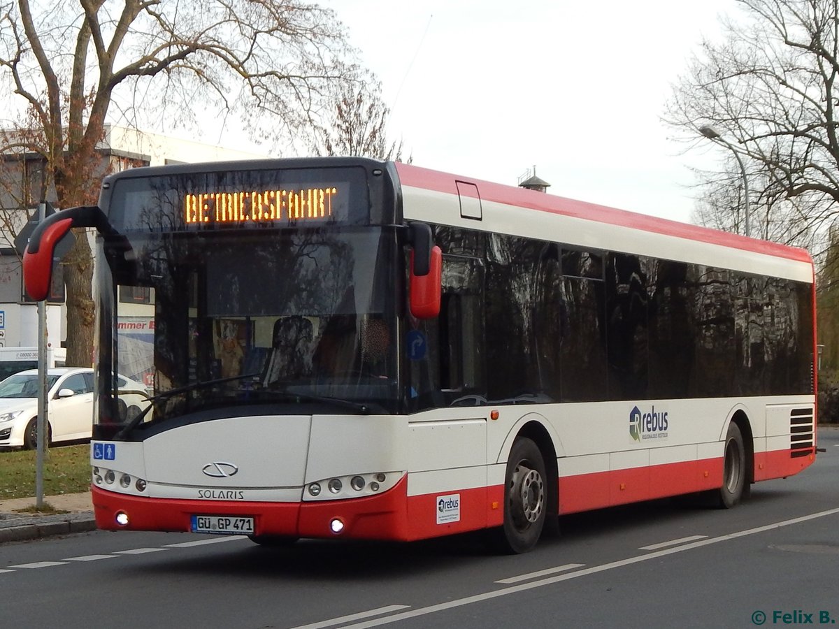 Solaris Urbino 12 von Regionalbus Rostock in Güstrow am 23.11.2016