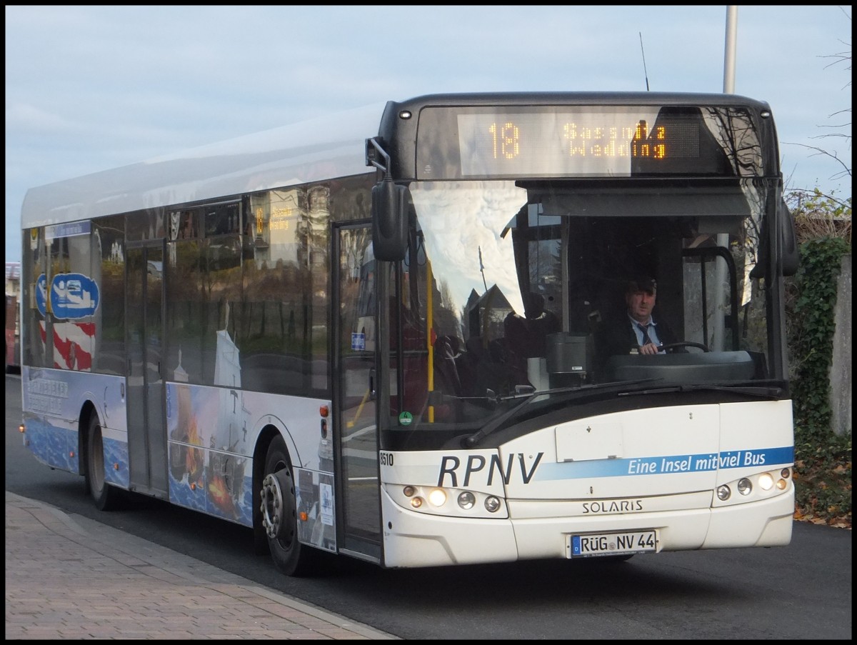Solaris Urbino 12 der RPNV in Sassnitz am 23.11.2013
