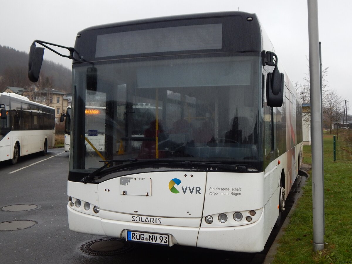 Solaris Urbino 12 der VVR in Sassnitz am 15.12.2019