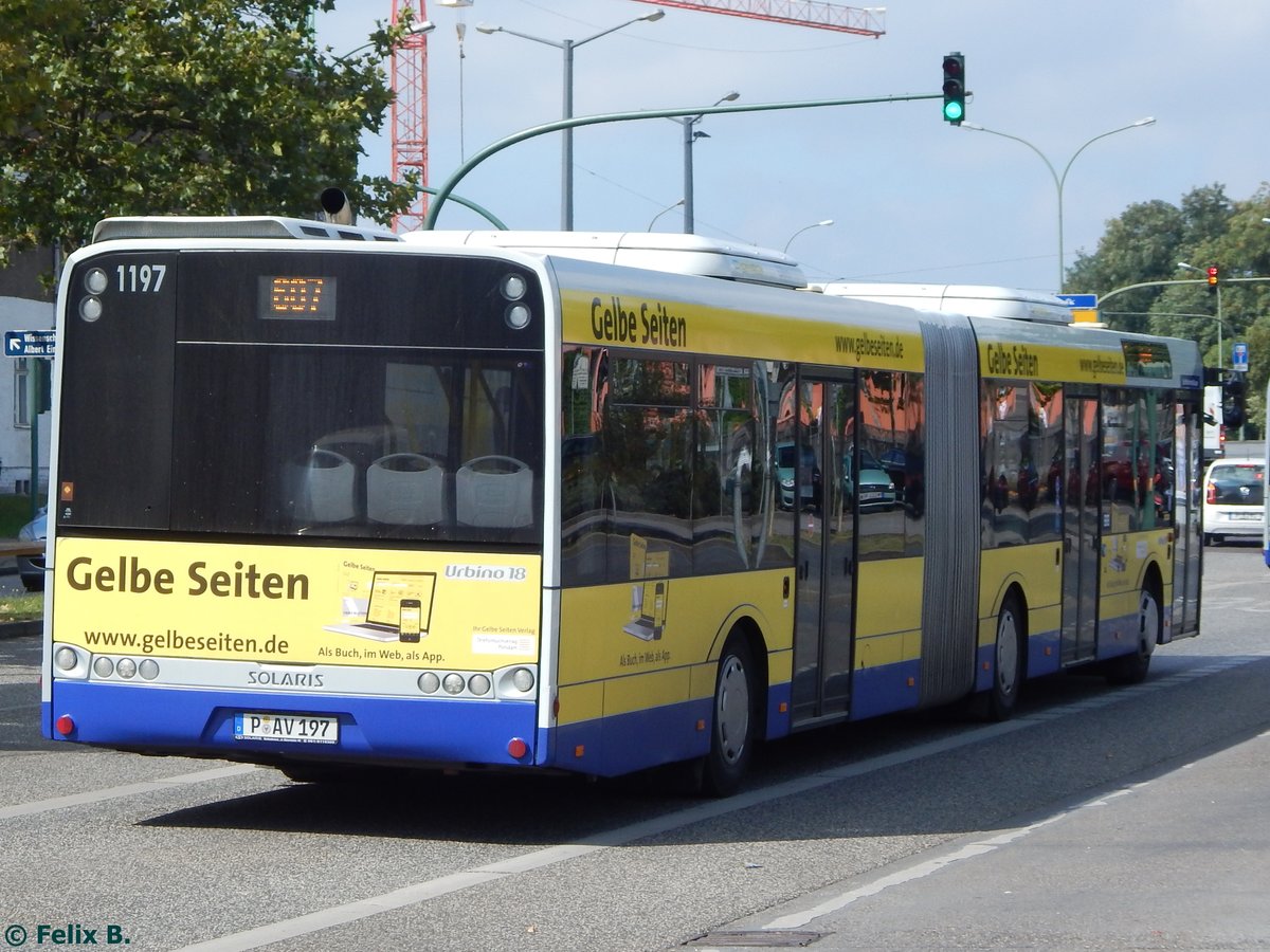 Solaris Urbino 18 von Beelitzer Verkehrs- und Servicegesellschaft mbH in Potsdam am 24.08.2015