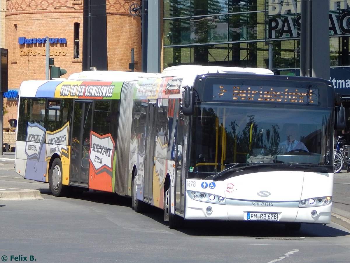 Solaris Urbino 18 der Beelitzer Verkehrs- und Servicegesellschaft mbH in Potsdam am 07.06.2016